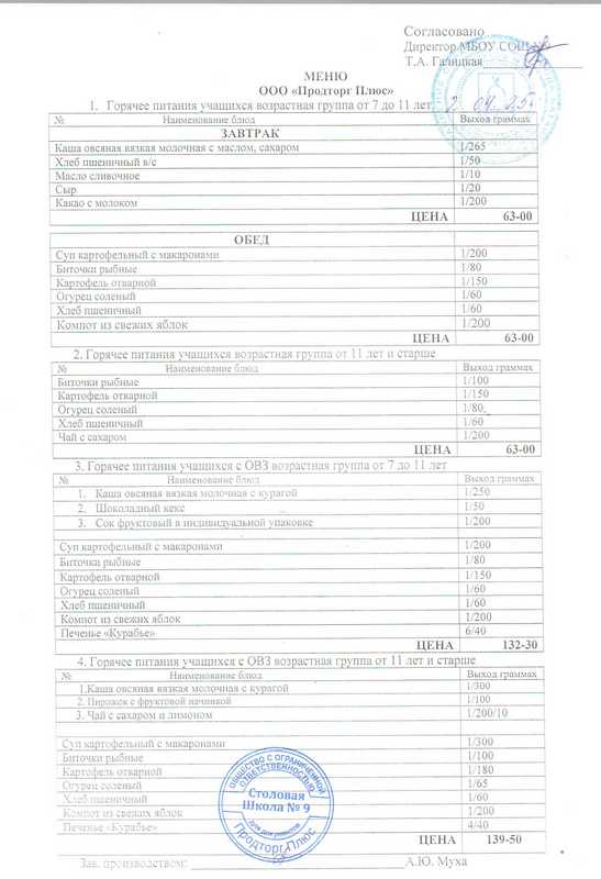 Меню 2.04