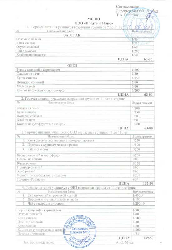 Меню 3.04