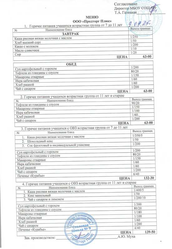 Меню 9.04