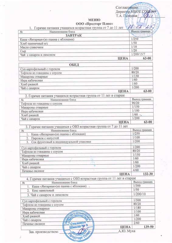 Меню 18.02.25