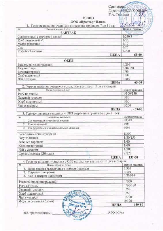 Меню 21.02.25